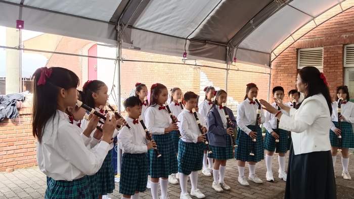 賀直笛隊獲全縣音樂比賽優等，感謝趙亭雅老師、邱沁渝老師指導！圖片